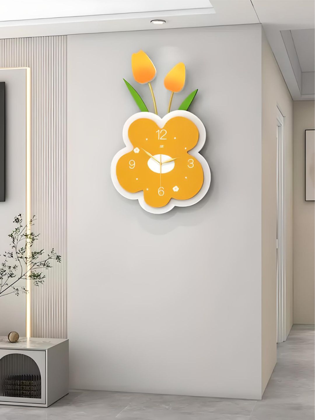 Abstract shaped wall clock