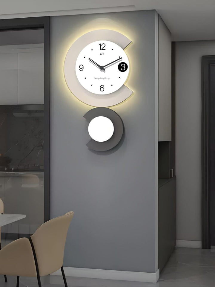 Abstract shaped wall clock