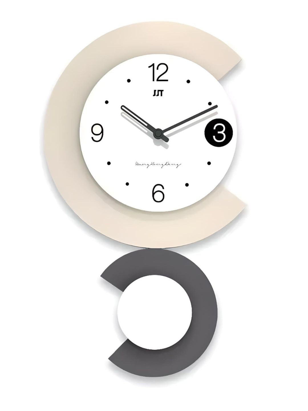 Abstract shaped wall clock