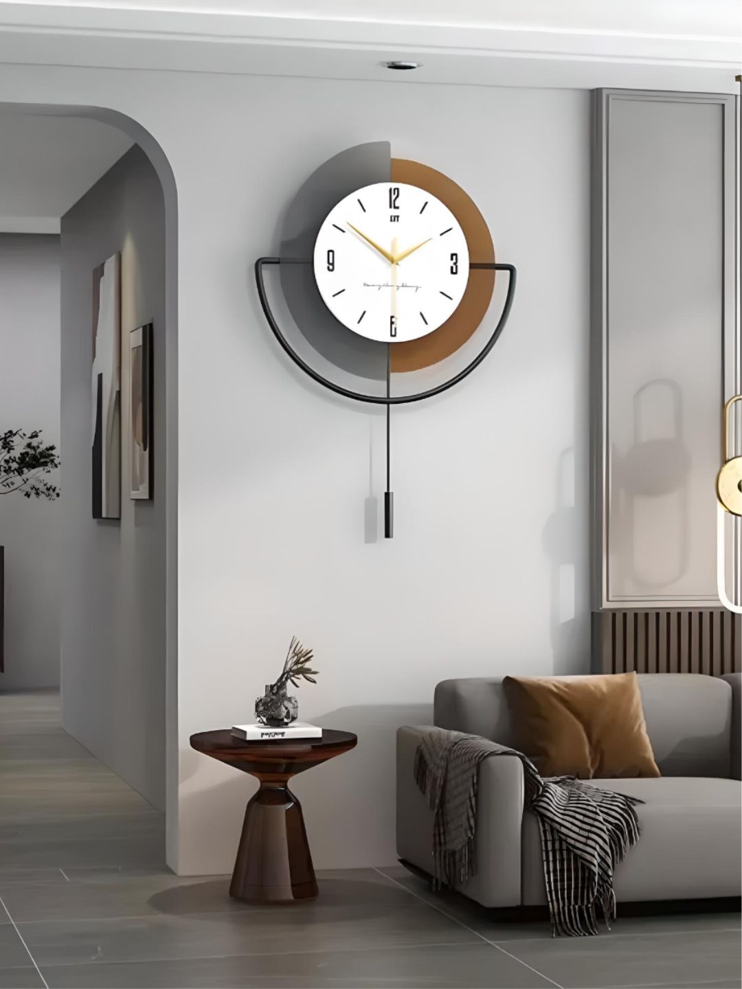 Abstract shaped wall clock