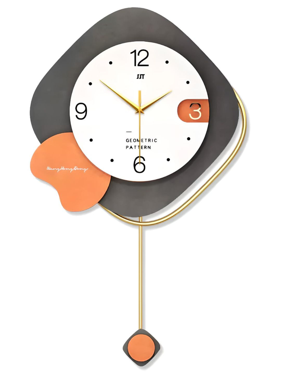 Abstract shaped wall clock