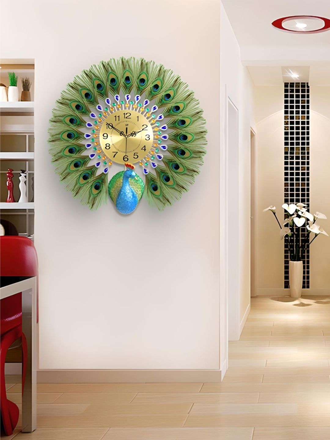 Abstract shaped wall clock