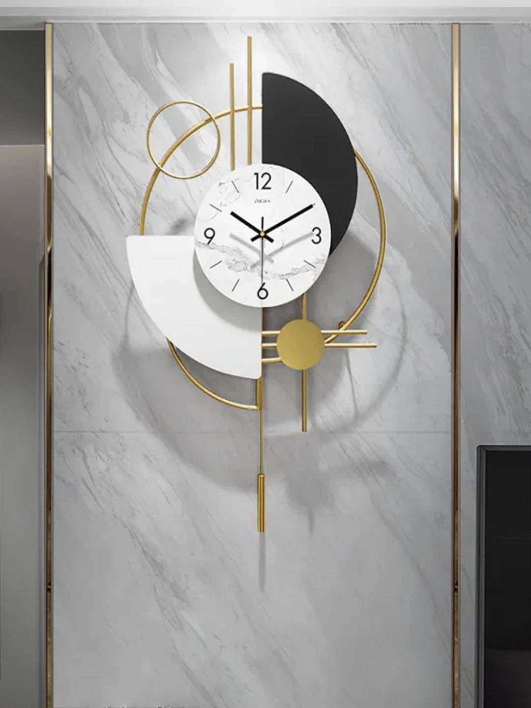 Abstract shaped wall clock