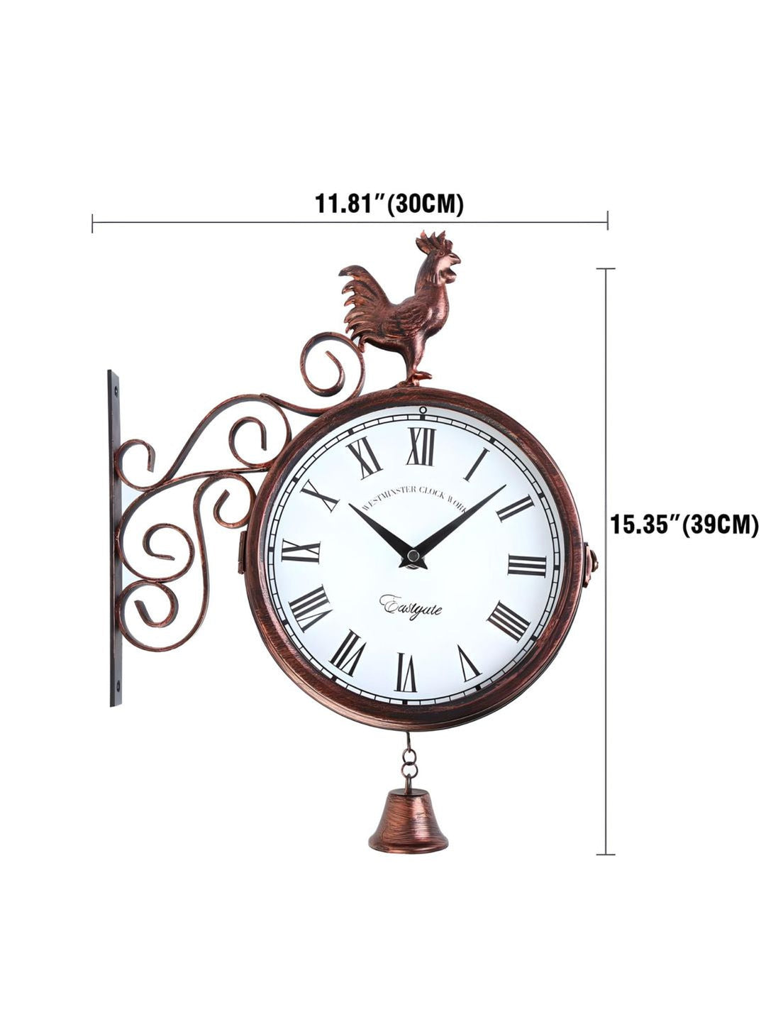 Abstract shaped wall clock