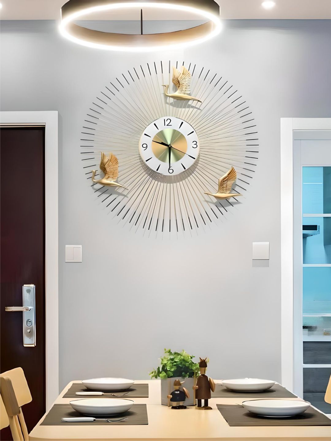Abstract shaped wall clock