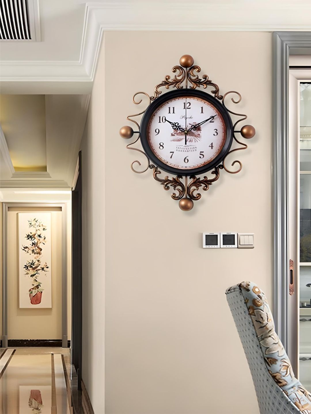 Abstract shaped wall clock