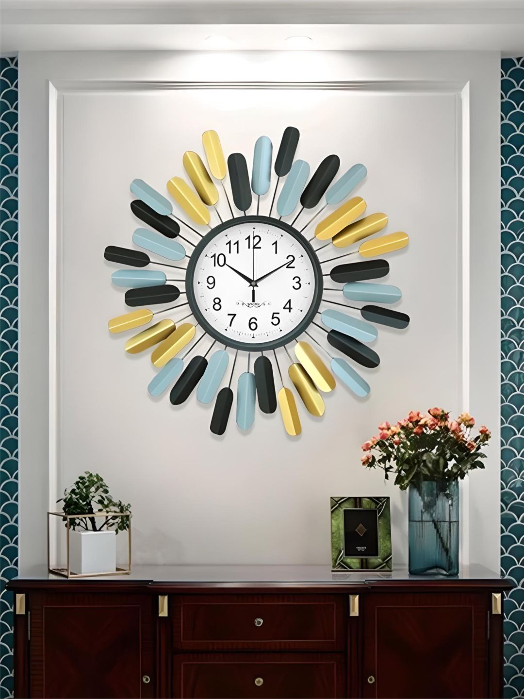 Abstract shaped wall clock