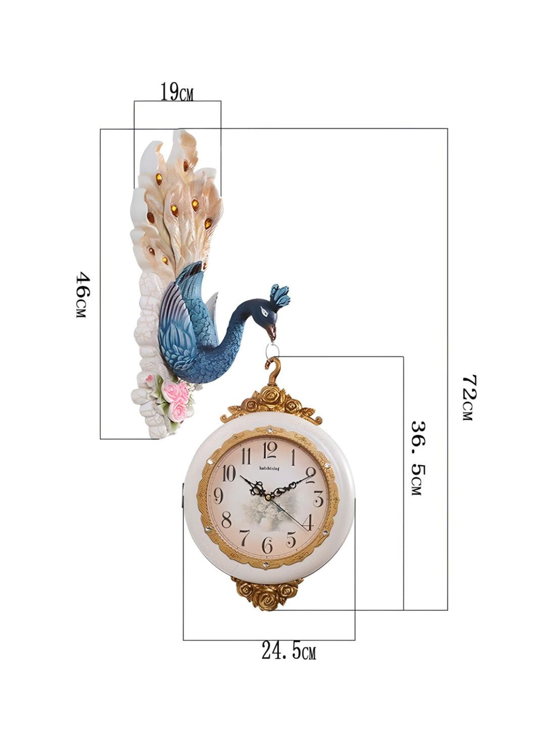 Abstract shaped wall clock