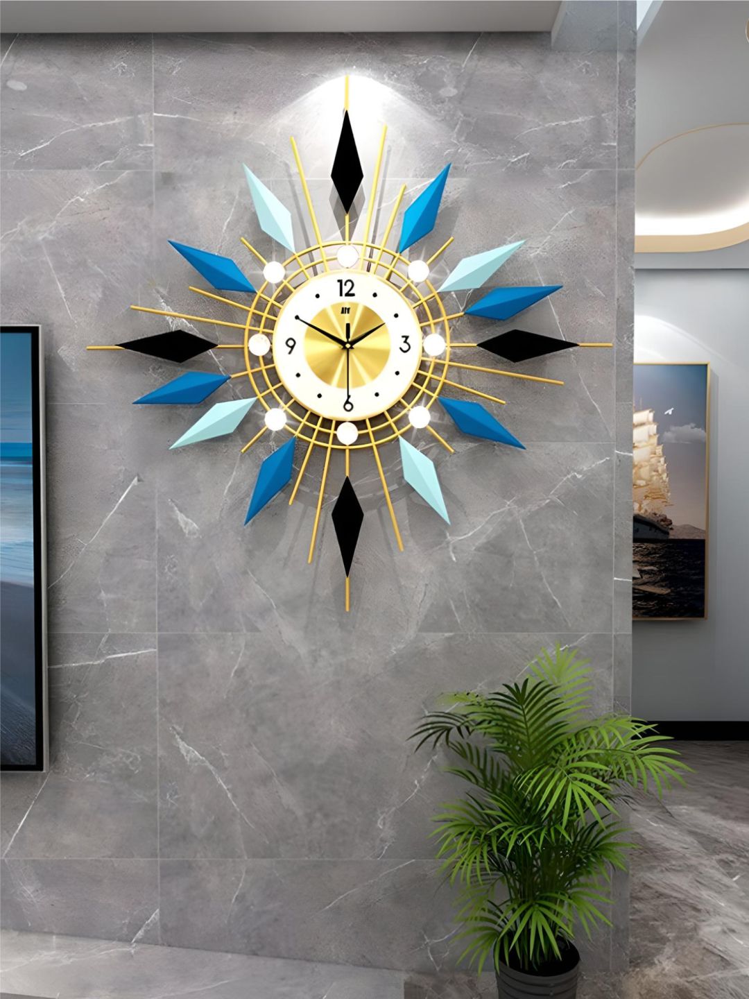 Abstract shaped wall clock