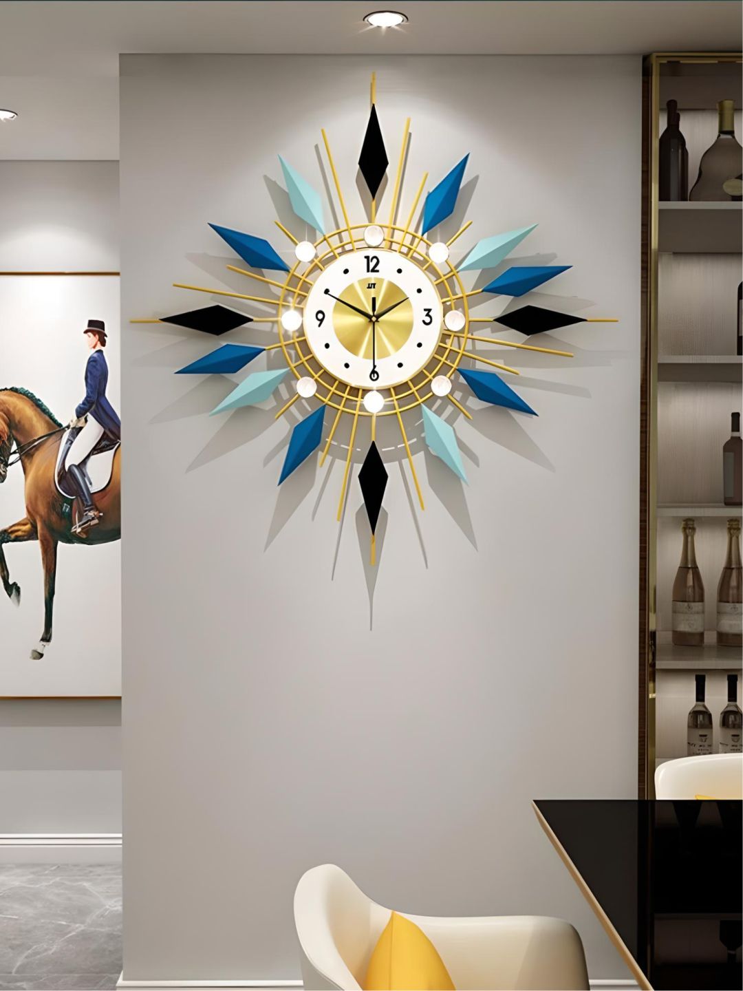 Abstract shaped wall clock
