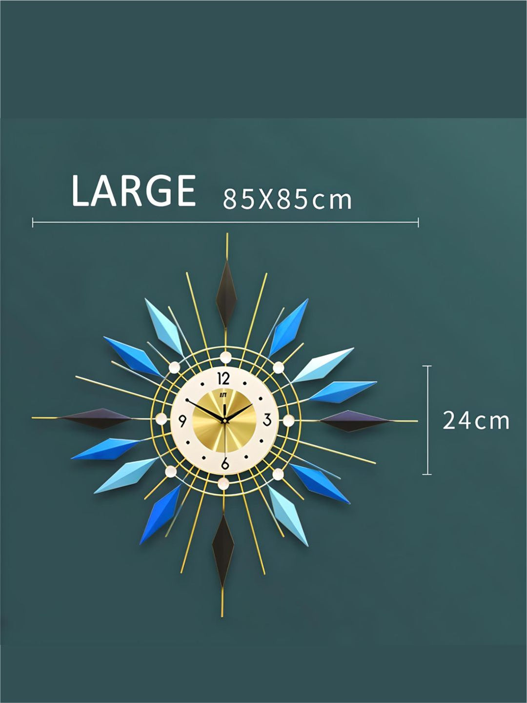 Abstract shaped wall clock