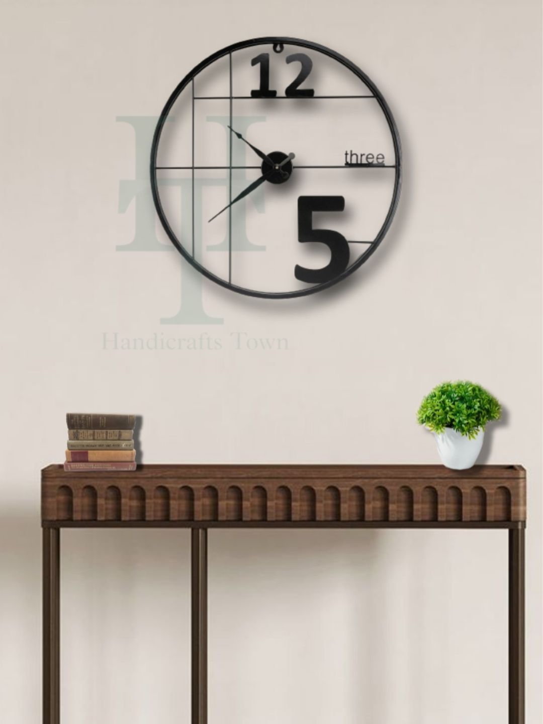 Abstract shaped wall clock