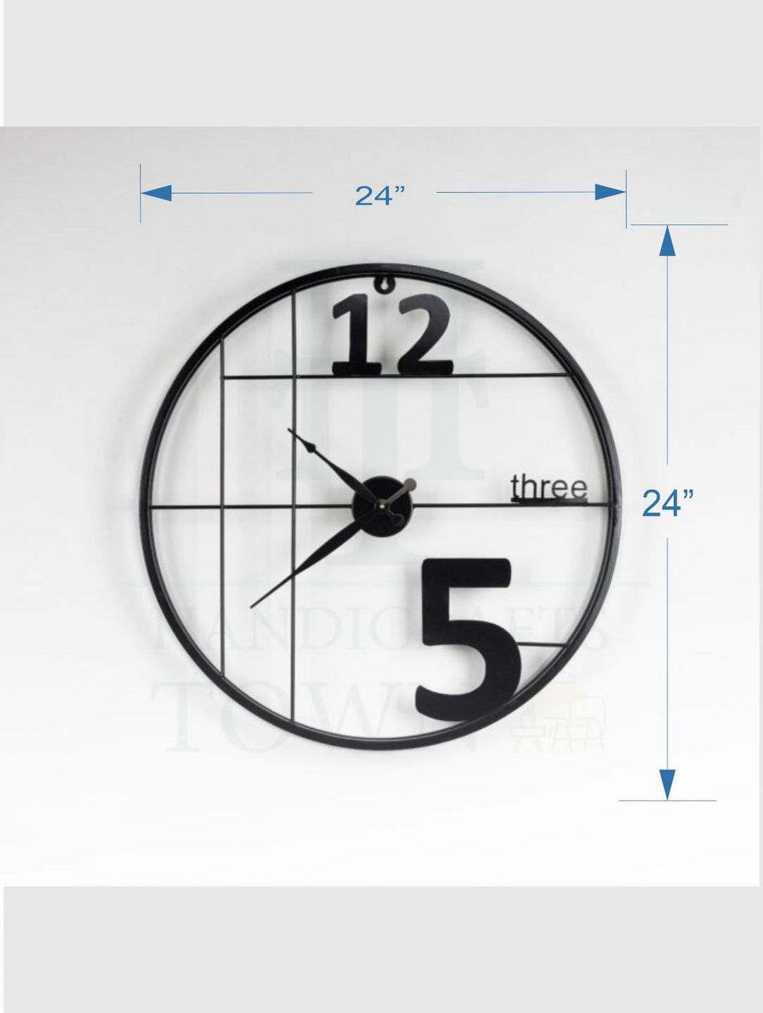 Abstract shaped wall clock