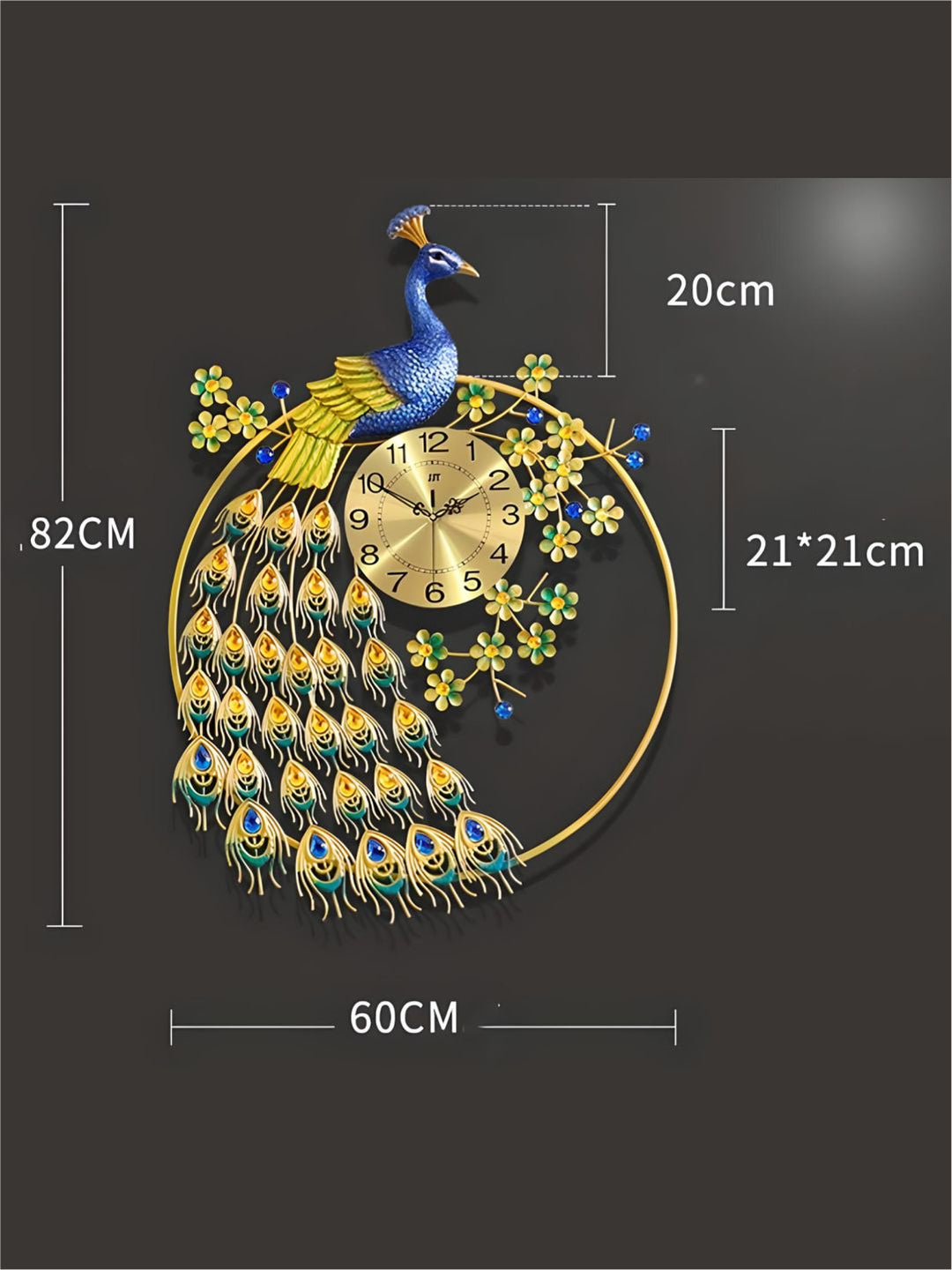 Abstract shaped wall clock