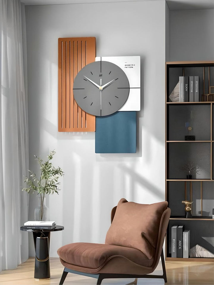 Abstract shaped wall clock