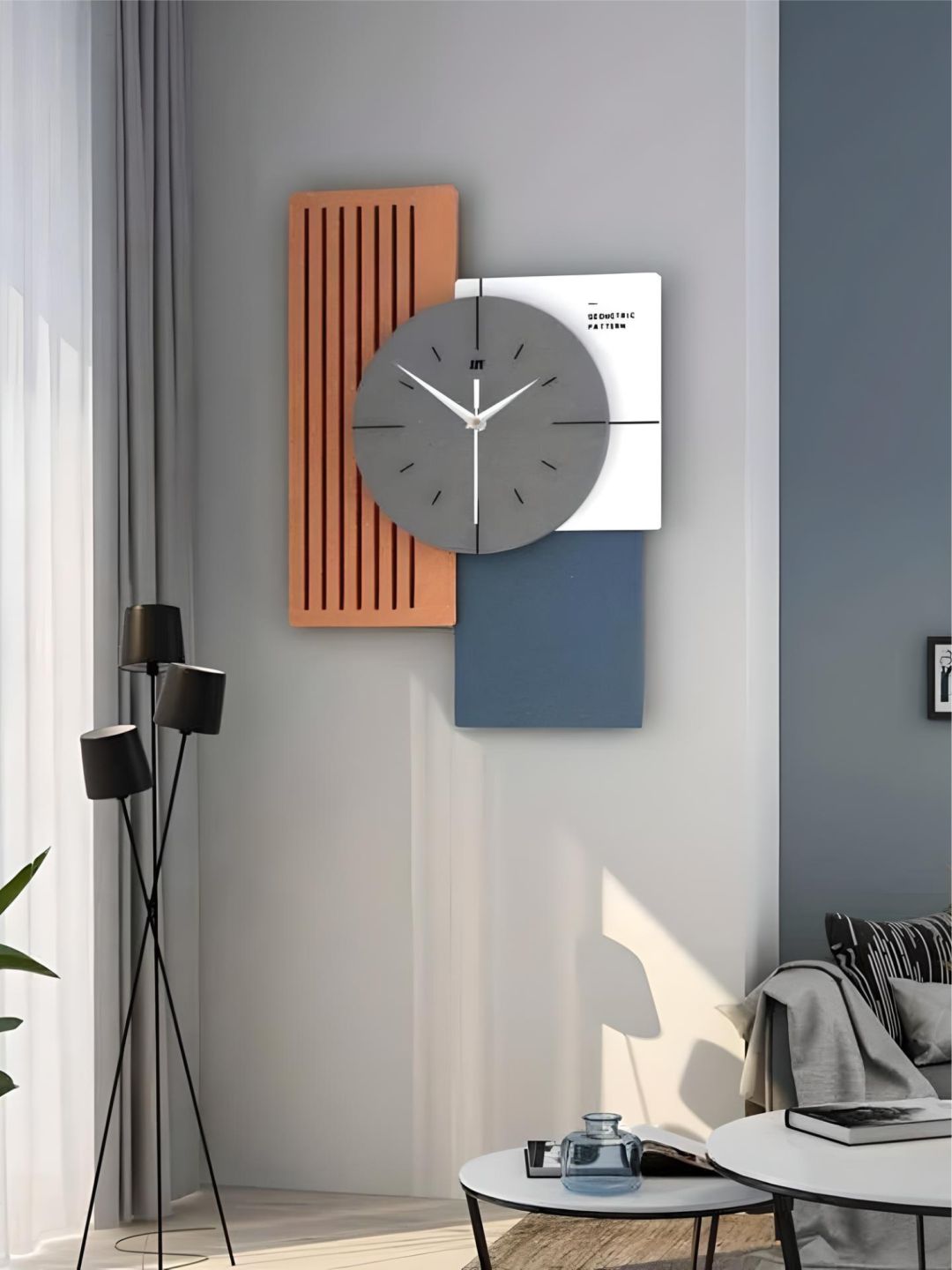 Abstract shaped wall clock