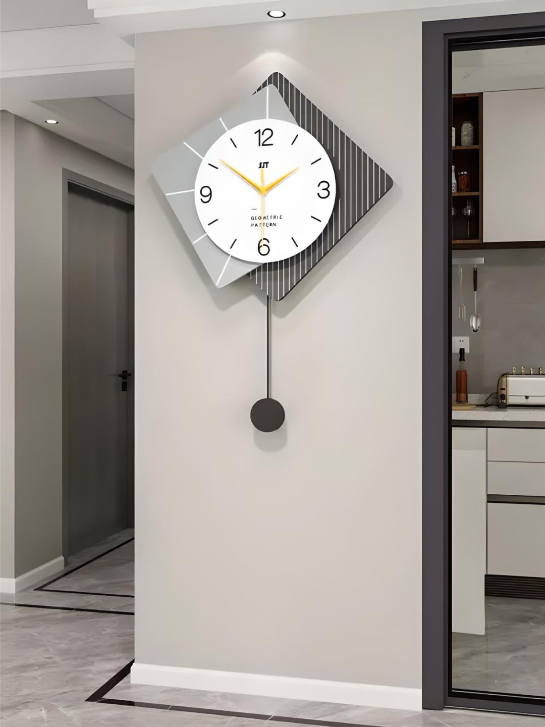 Abstract shaped wall clock