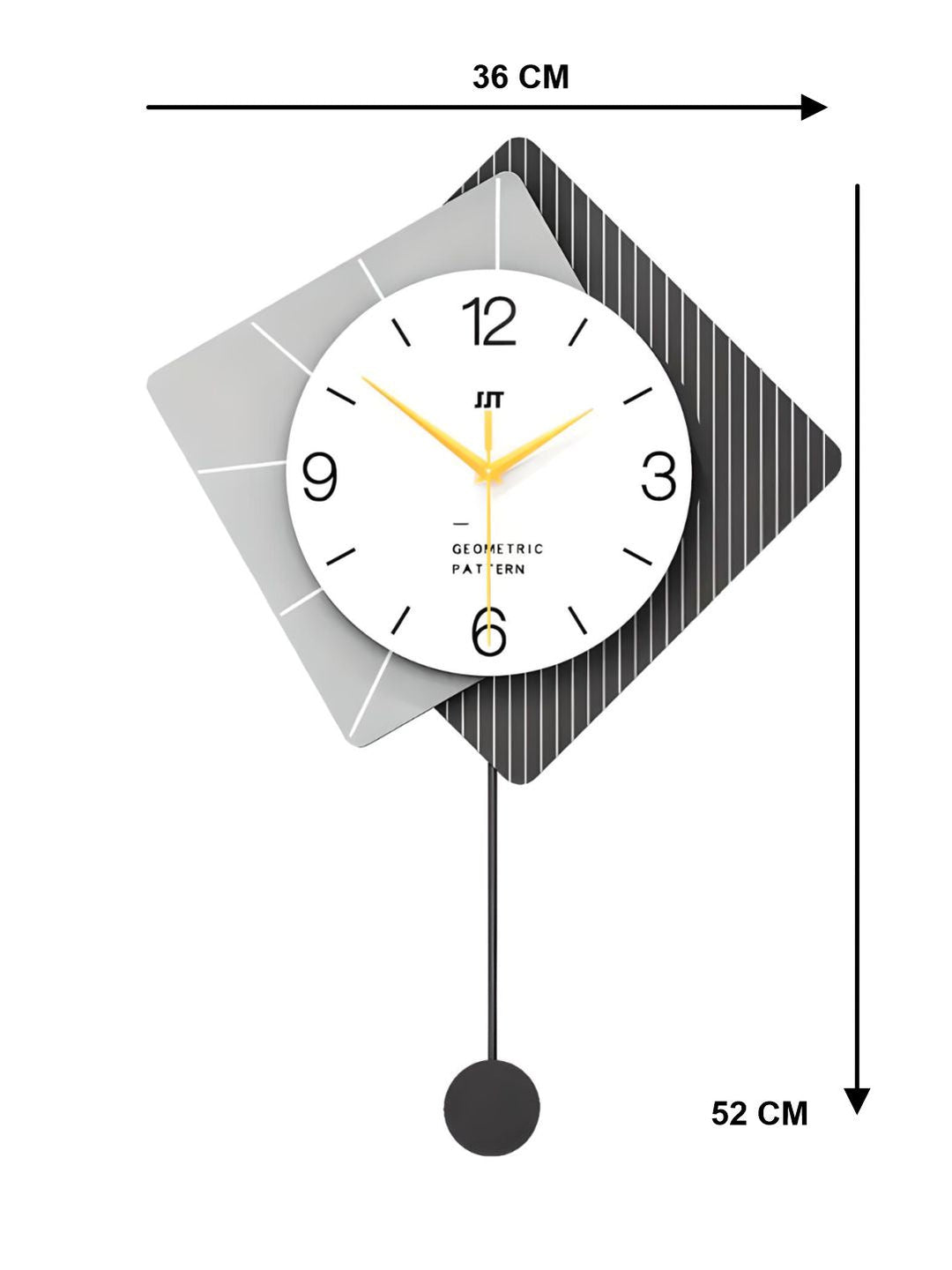 Abstract shaped wall clock