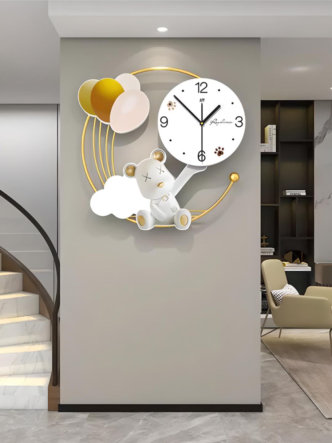 Abstract shaped wall clock