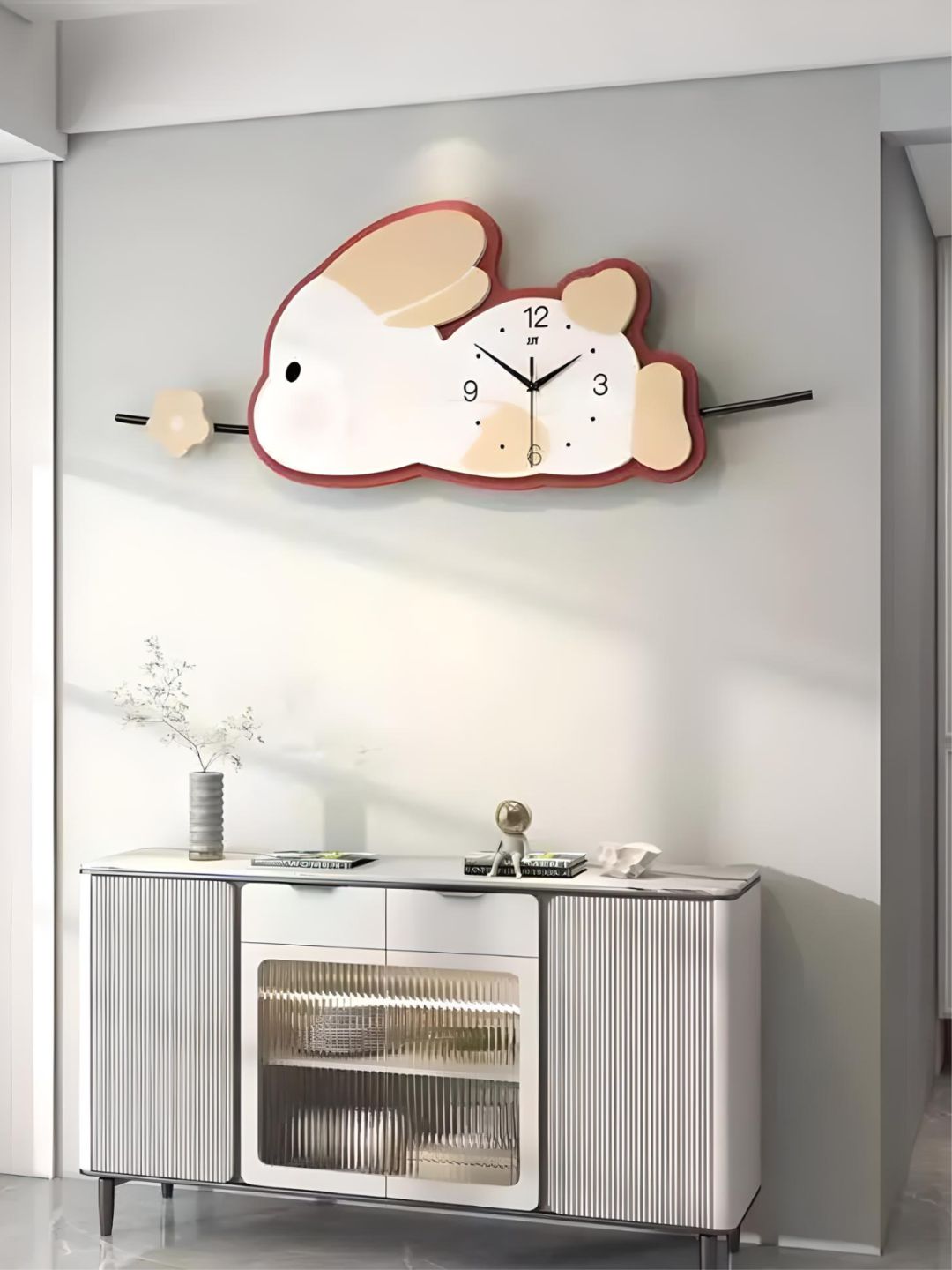 Abstract shaped wall clock