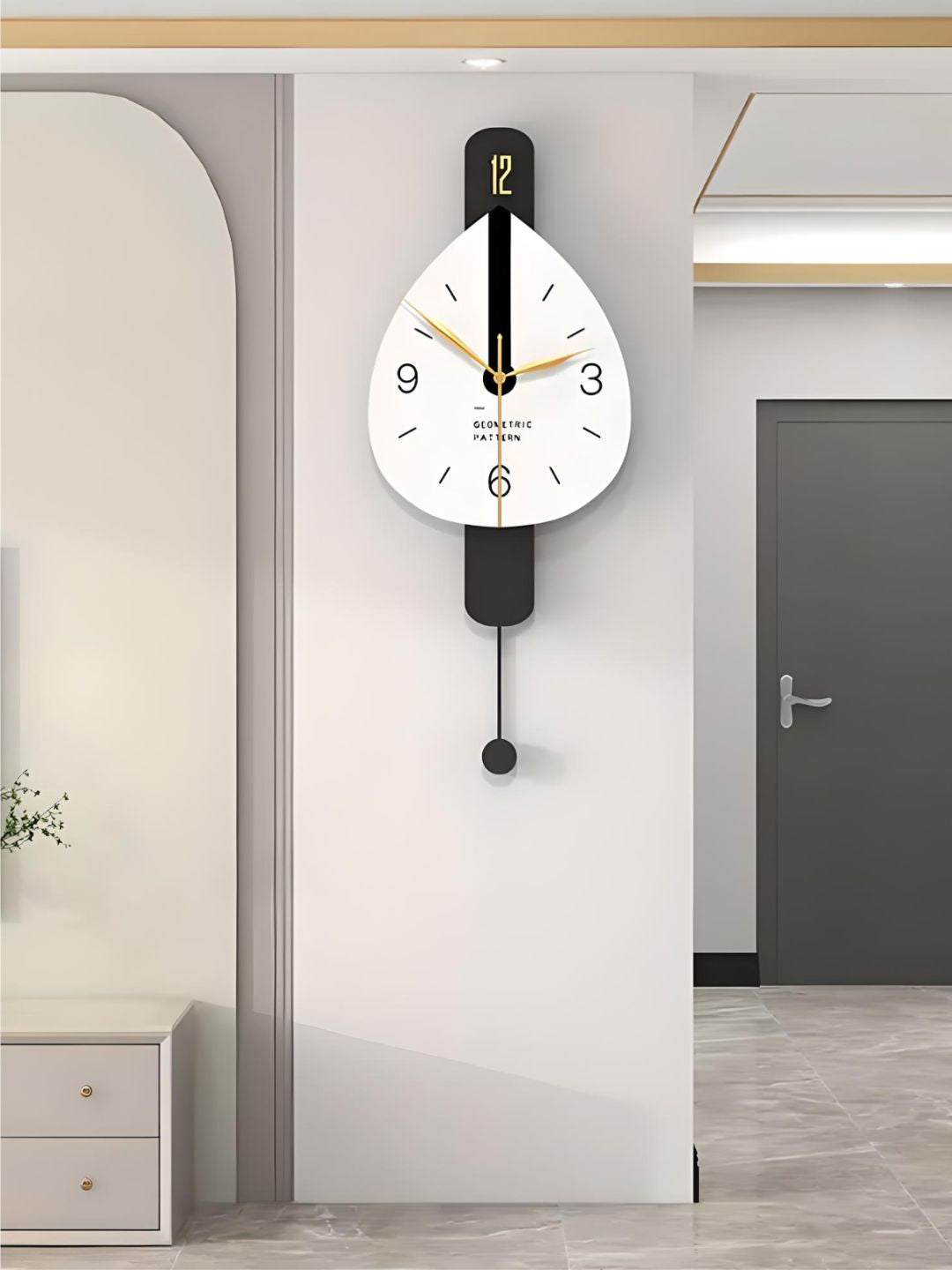 Abstract shaped wall clock
