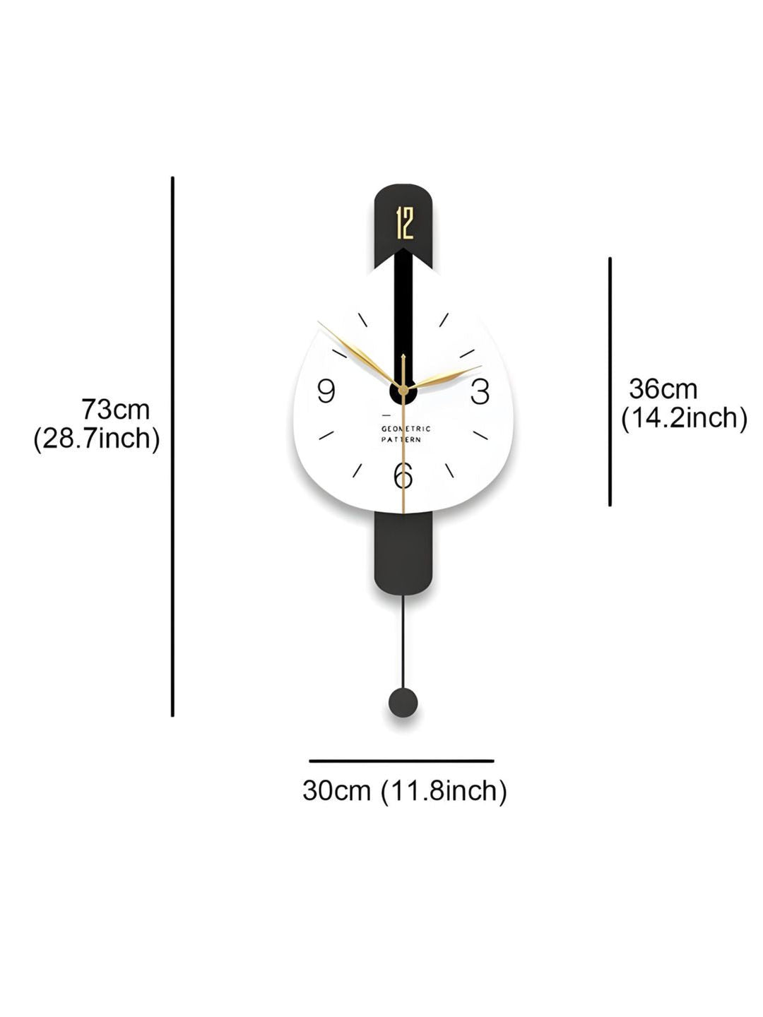 Abstract shaped wall clock