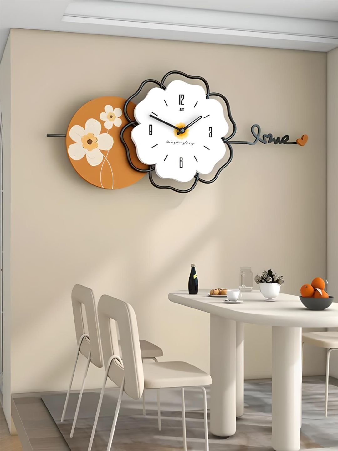 Abstract shaped wall clock