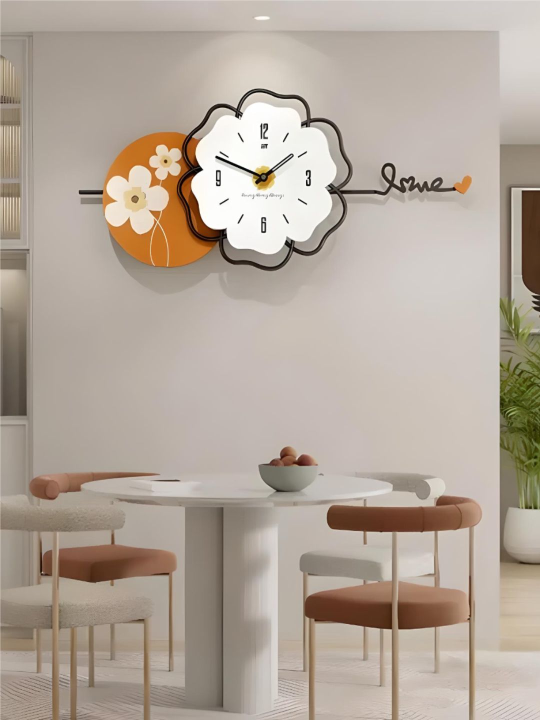 Abstract shaped wall clock