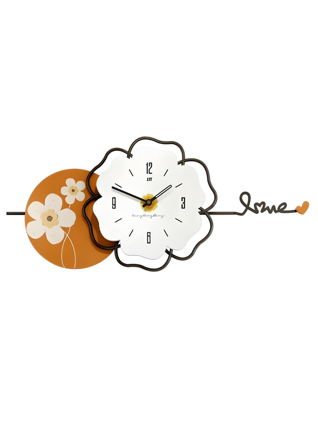 Abstract shaped wall clock