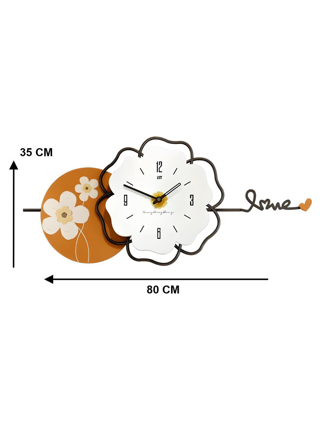 Abstract shaped wall clock