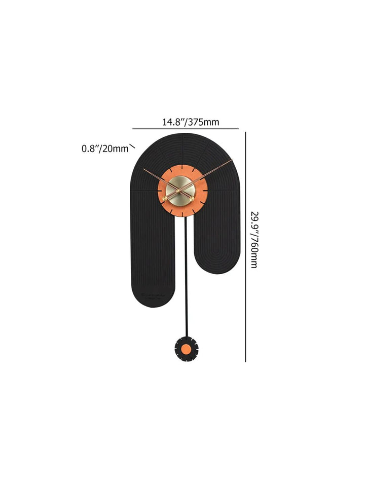 Abstract shaped wall clock