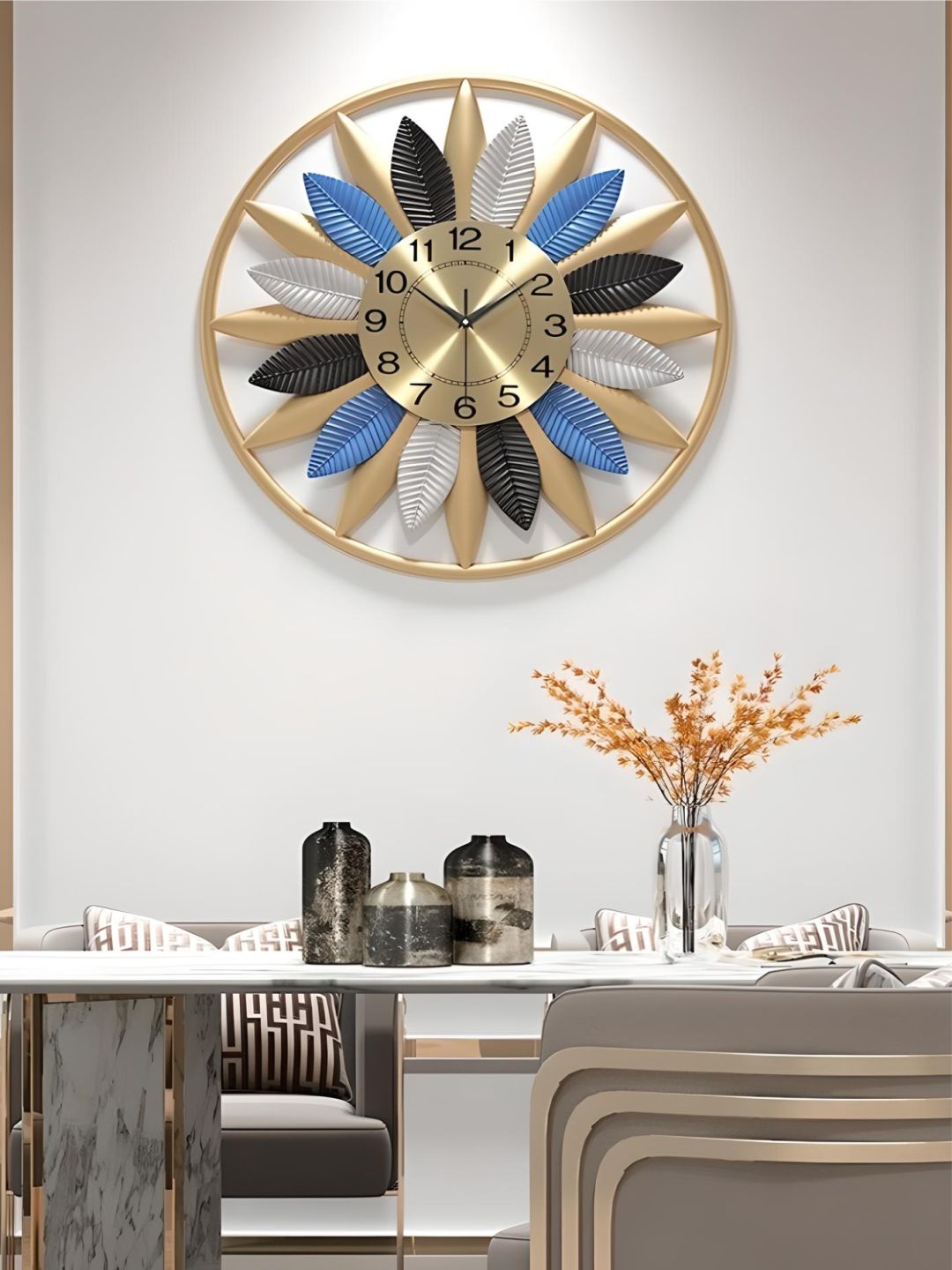 Abstract shaped wall clock