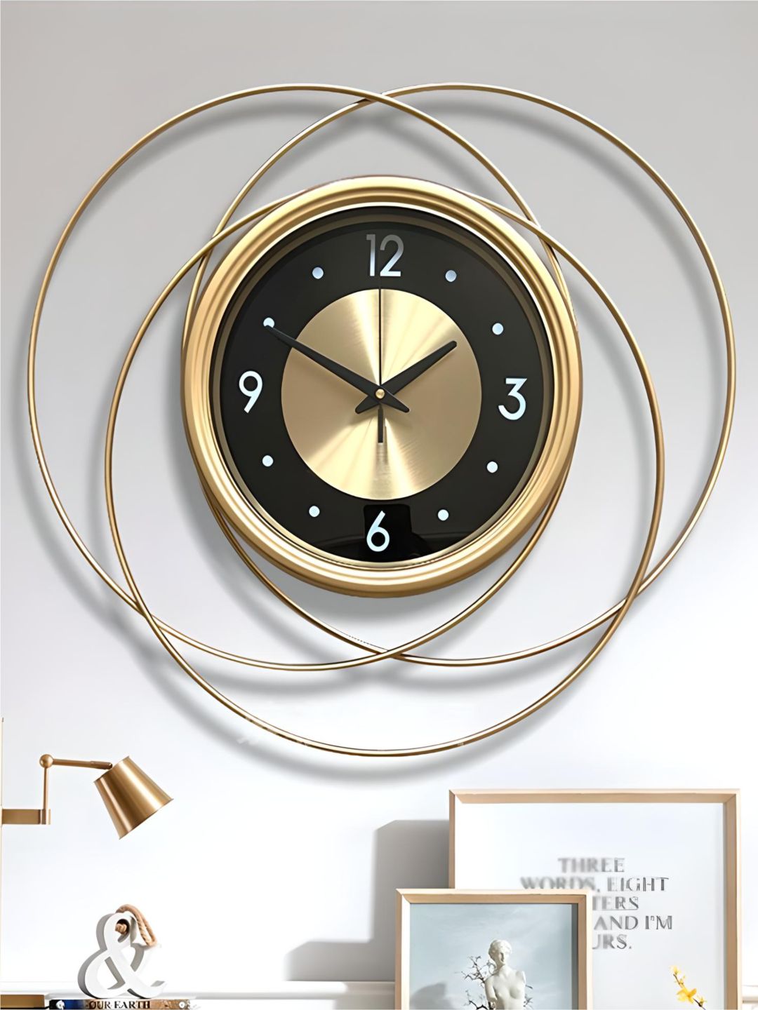 Abstract shaped wall clock