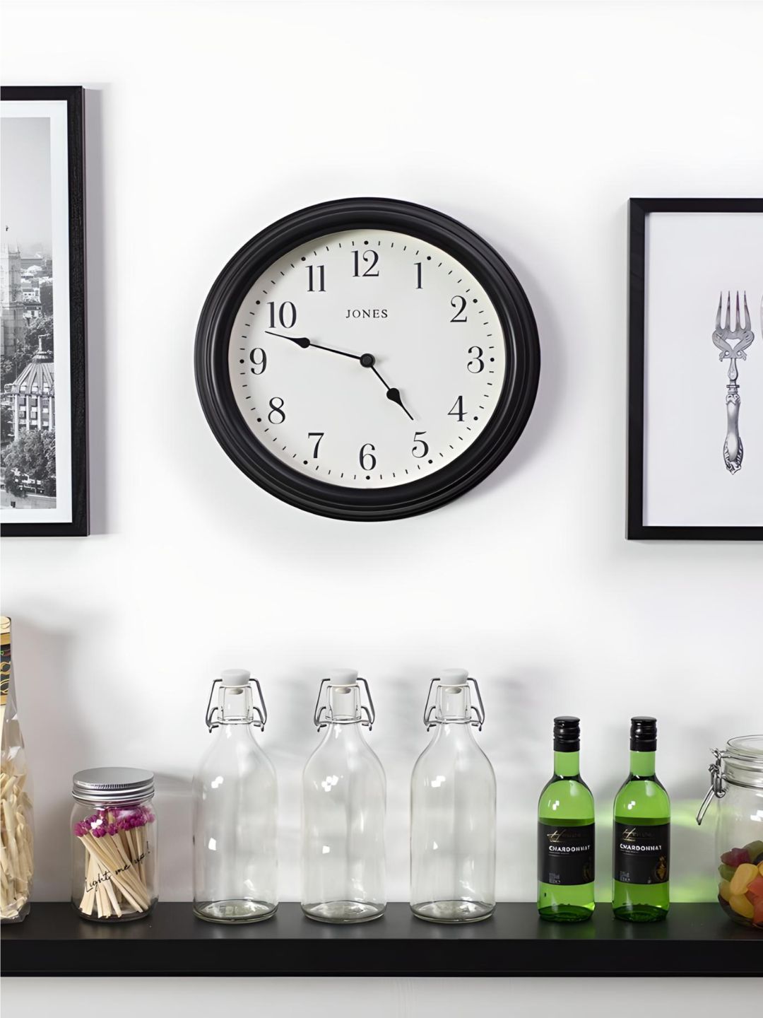 Abstract shaped wall clock