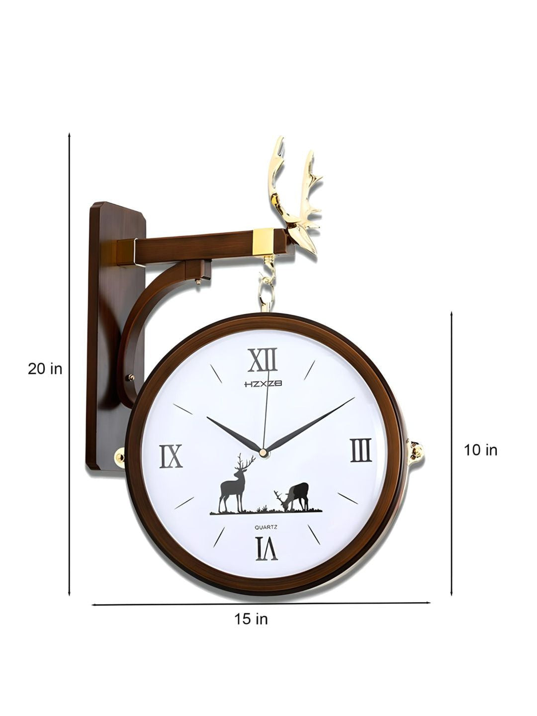 Abstract shaped wall clock