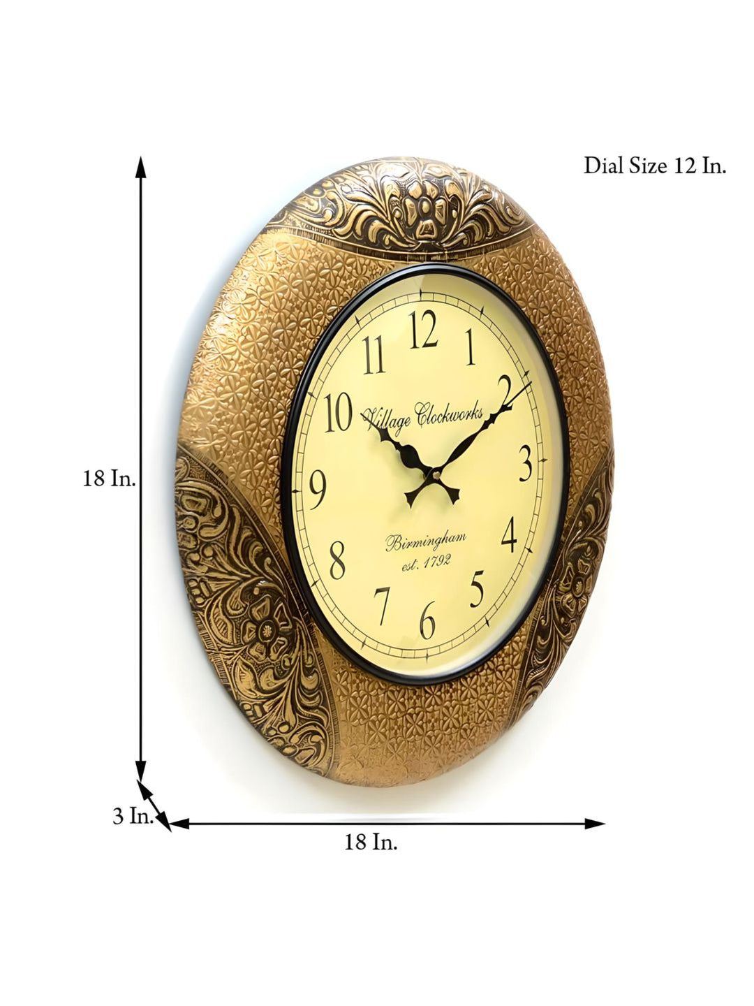 Abstract shaped wall clock