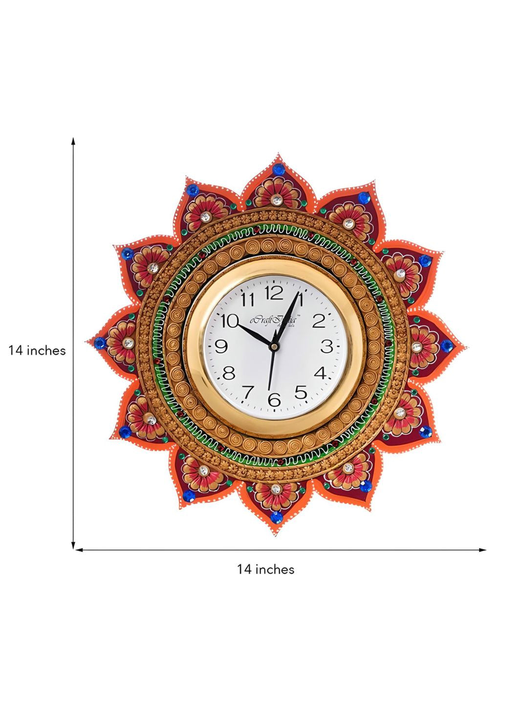 Abstract shaped wall clock