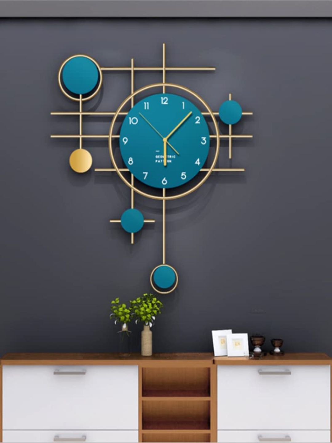 Abstract shaped wall clock