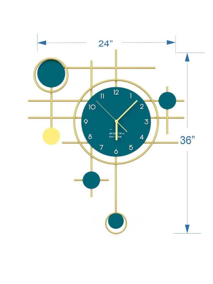 Abstract shaped wall clock
