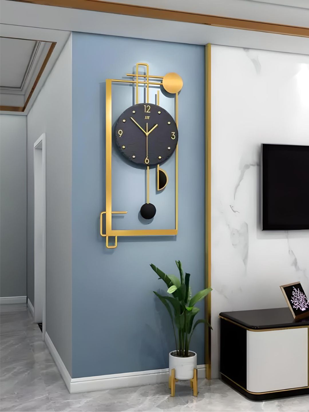 Abstract shaped wall clock