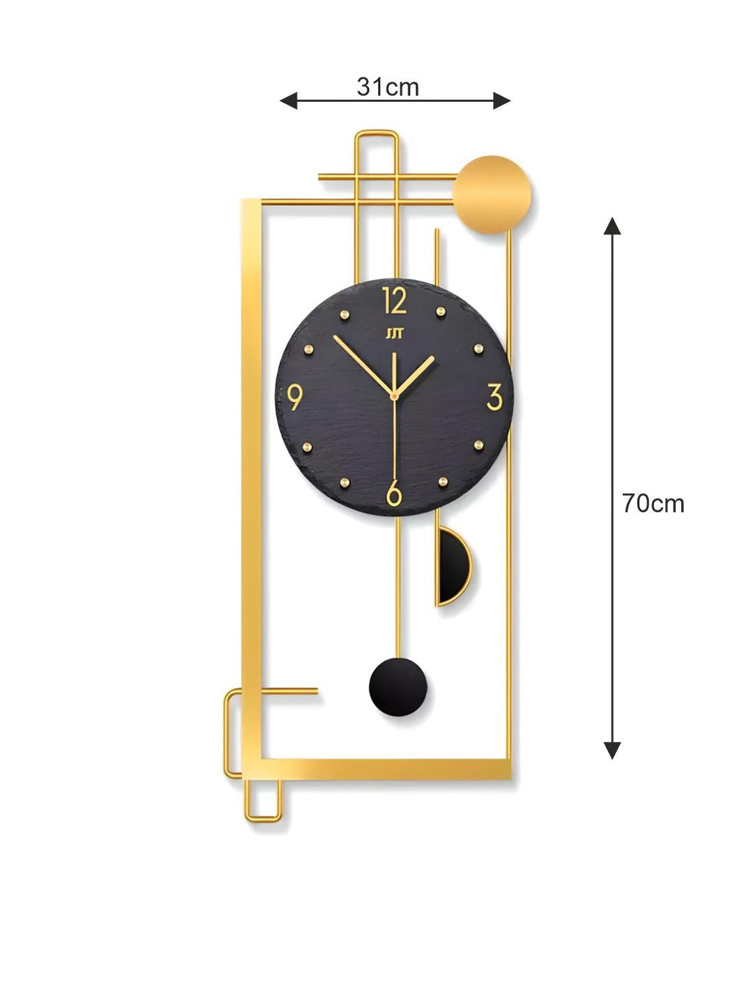 Abstract shaped wall clock
