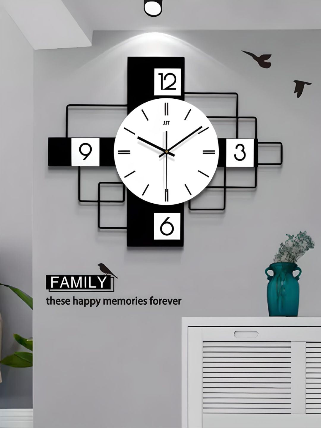 Abstract shaped wall clock