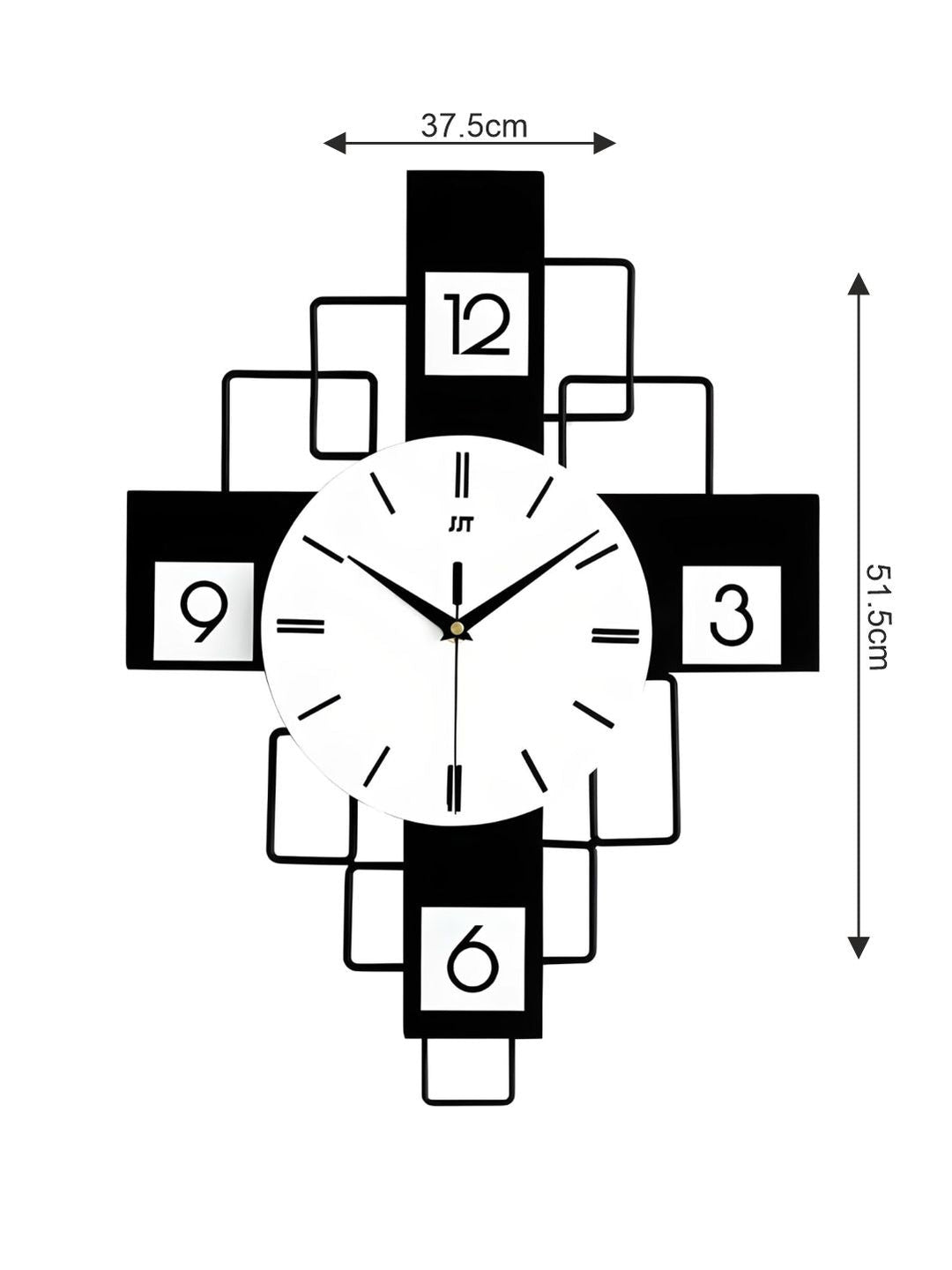 Abstract shaped wall clock