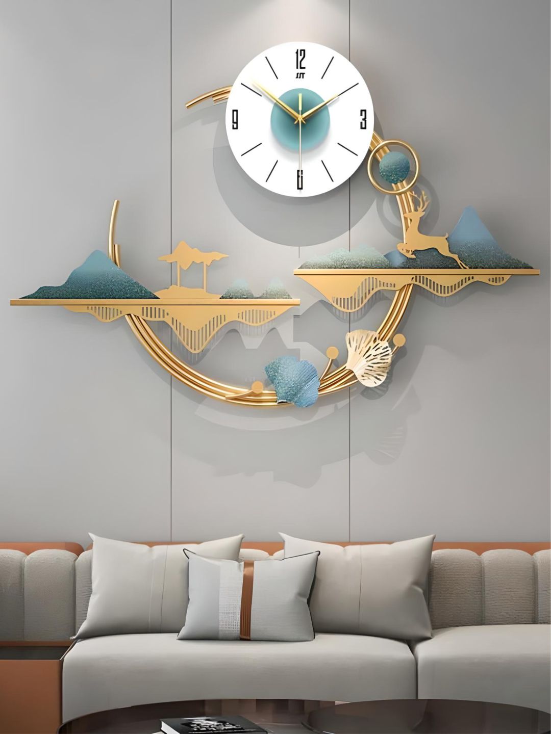 Abstract shaped wall clock