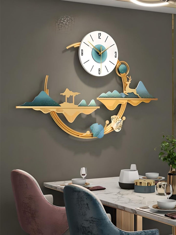 Abstract shaped wall clock