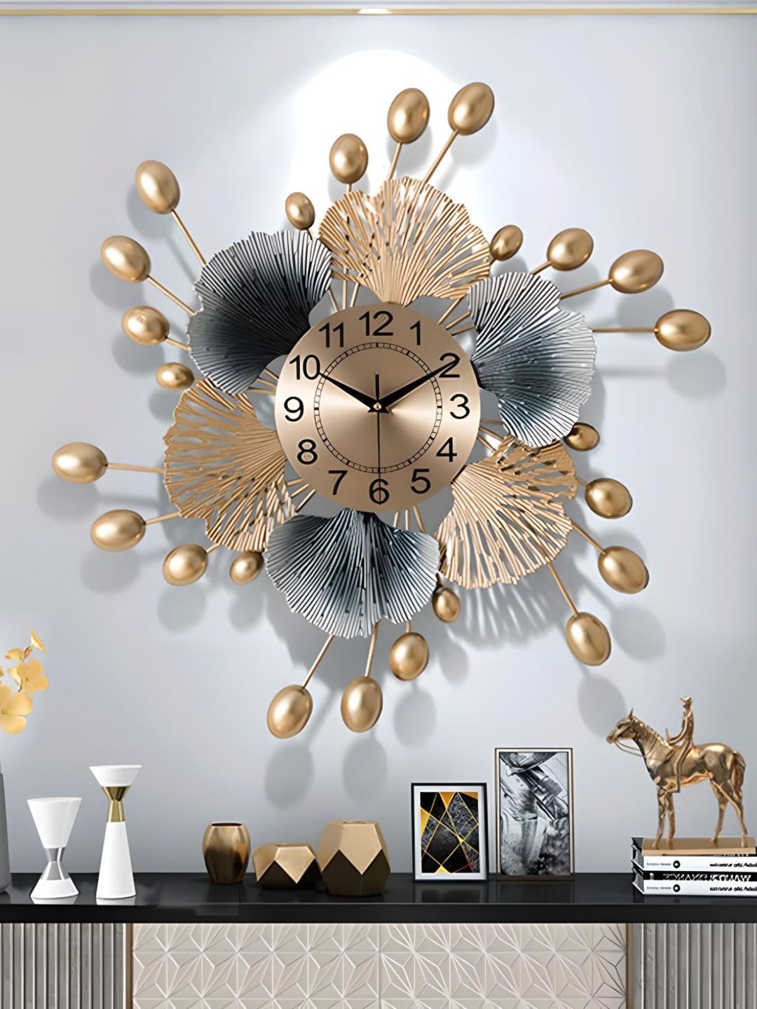 Abstract shaped wall clock
