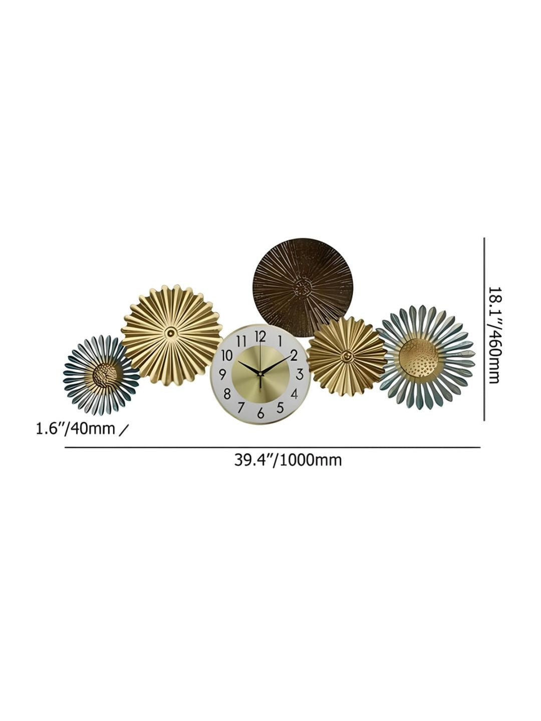 Abstract shaped wall clock