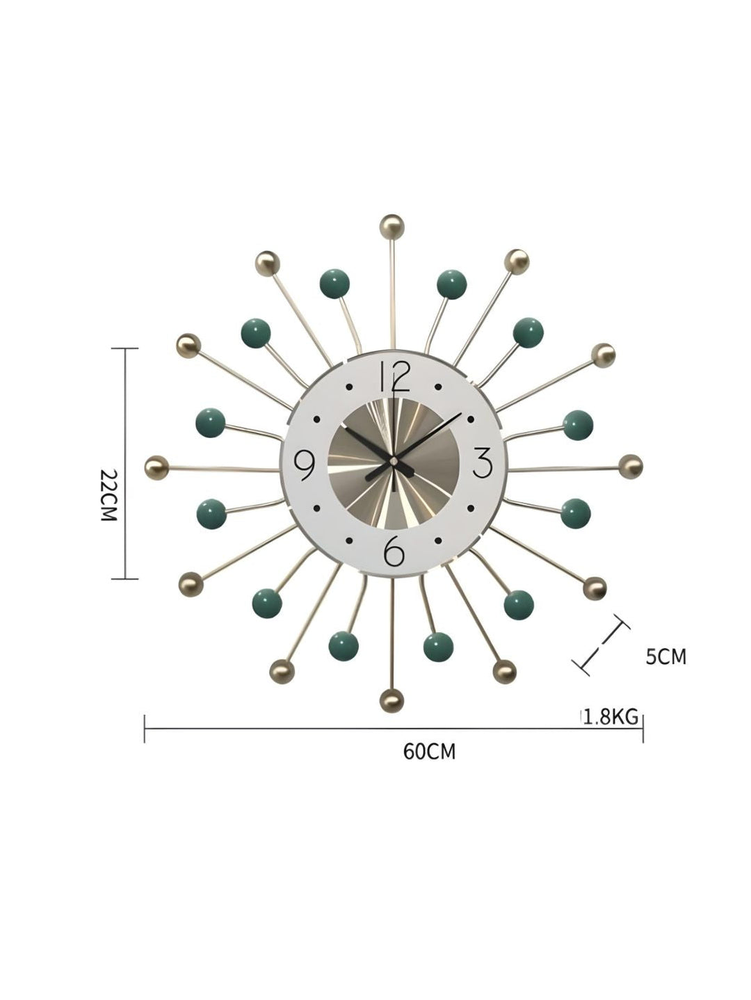 Abstract shaped wall clock