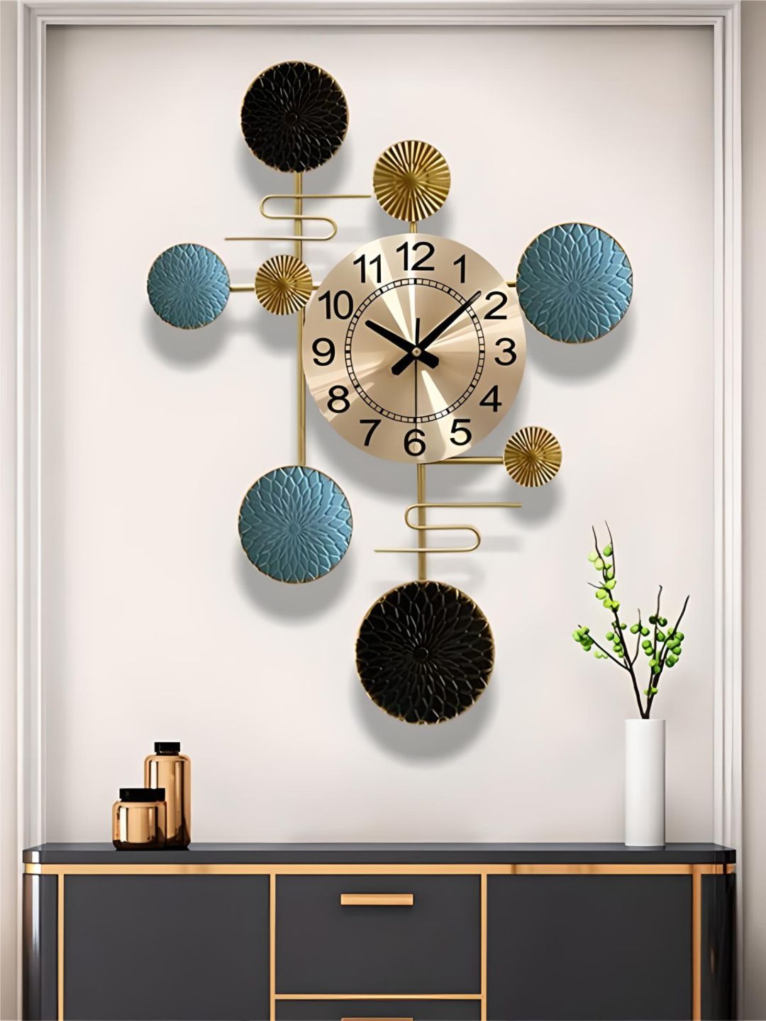 Abstract shaped wall clock