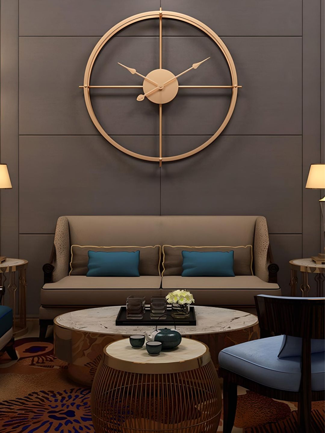 Abstract shaped wall clock